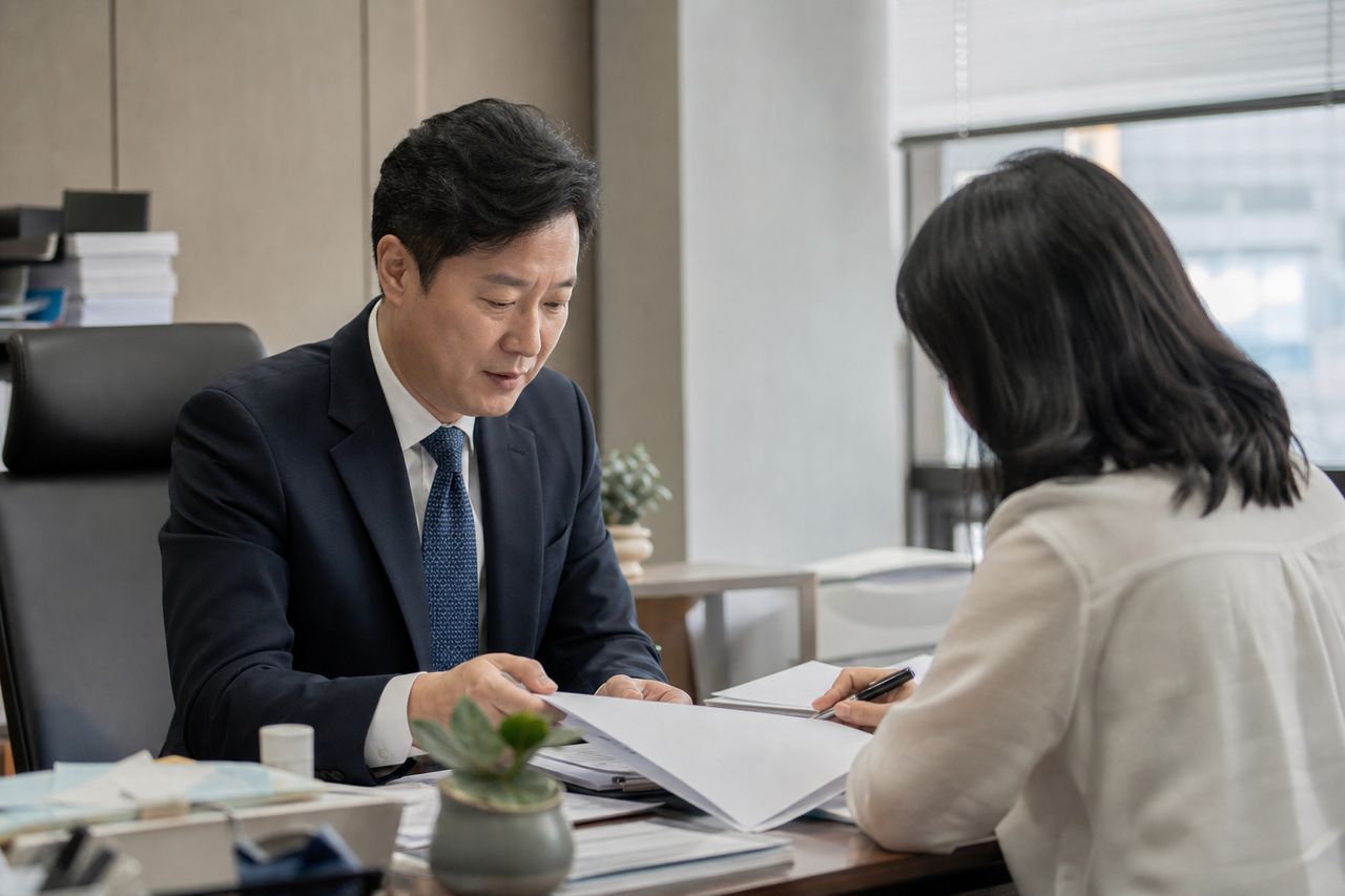 이혼 준비, 가장 먼저 확인해야 할 7가지 관련 전문가 상담·서류 검토 장면
